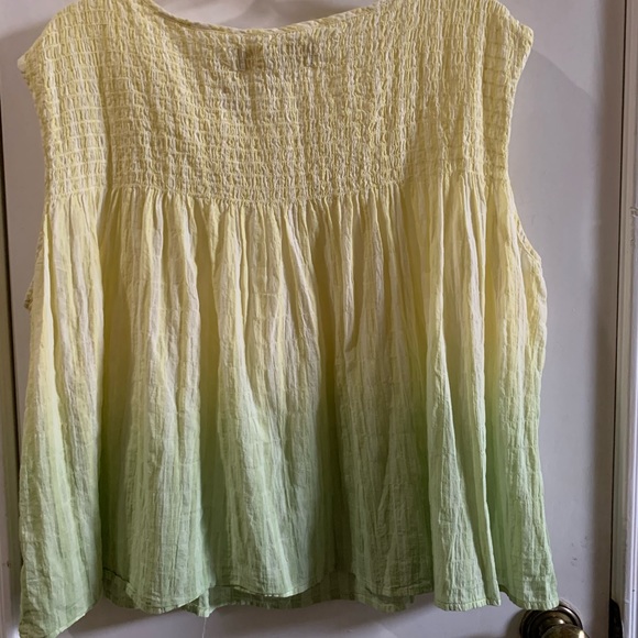 NWT Free People cotton combo blouse, size S - Picture 7 of 8